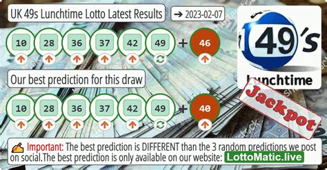 lunchtime results lottery extreme|49s Lunchtime Results for 2022 .